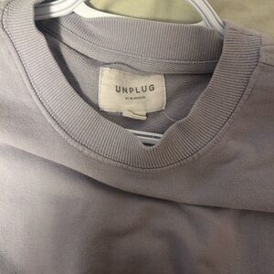 Unplug by Bldwn Gray Sweatshirt